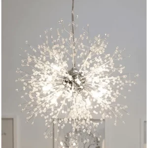 Lustre pissenlit design avec éclairage LED